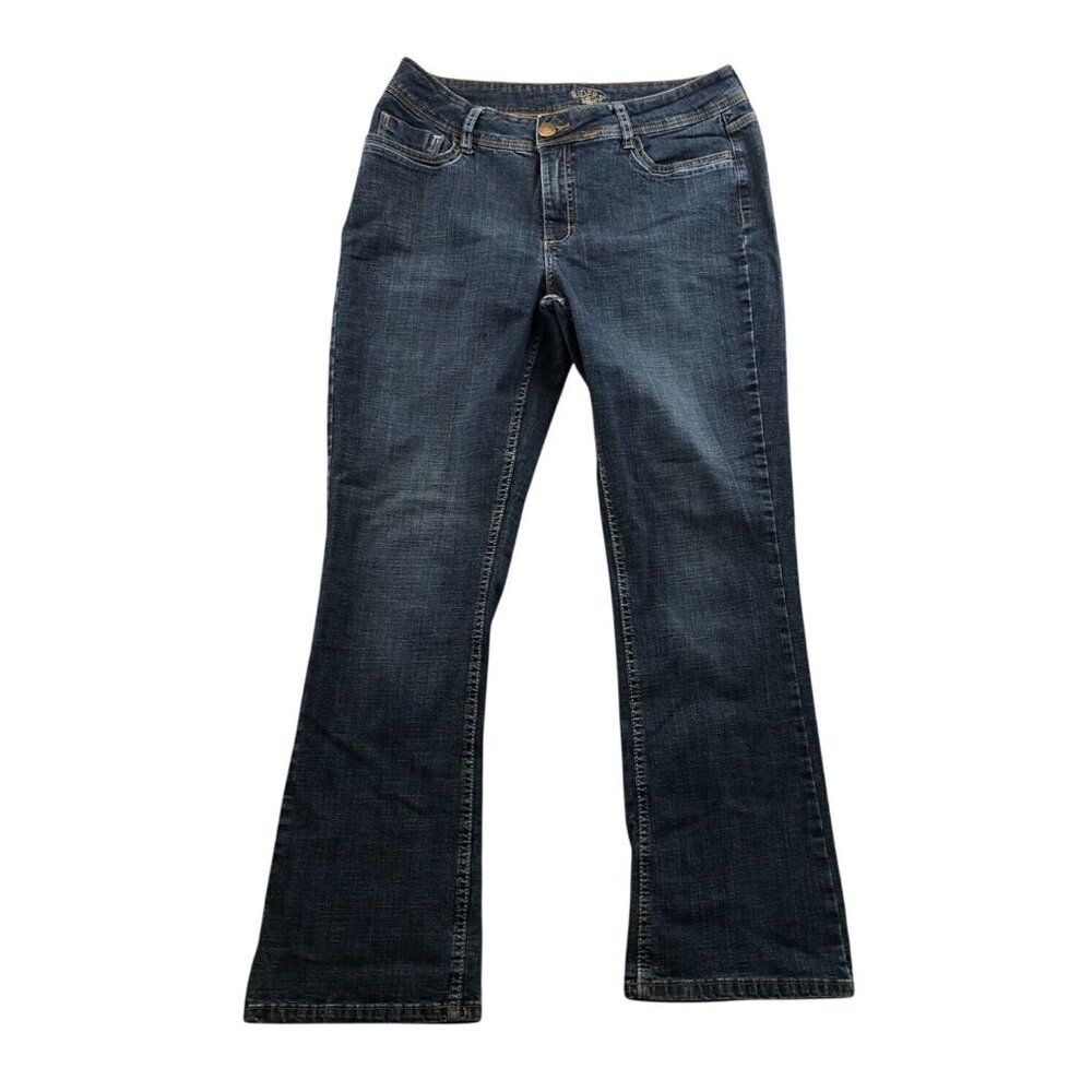 Riders By Lee Womens Jeans Size 34W Measured Bootcut Blue Denim Casual Classic